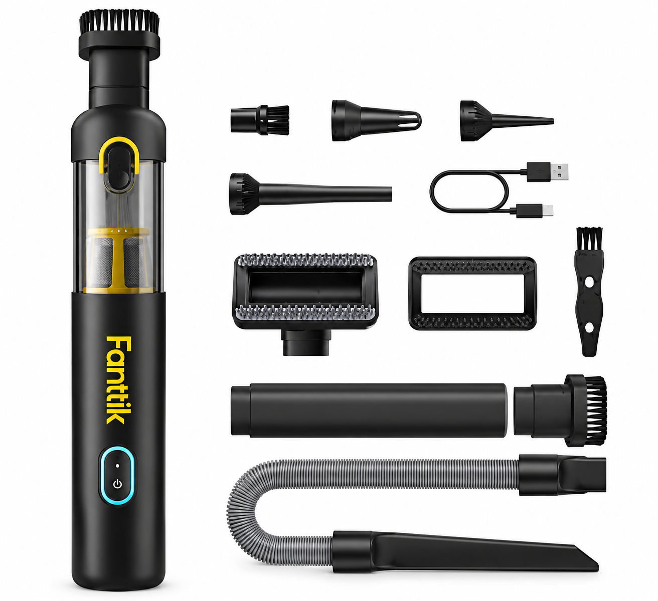 Fanttik Slim V10 APEX with included accessories